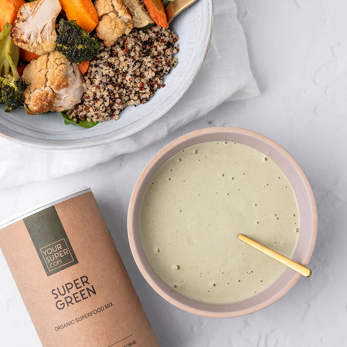 Grünes Tahini Dressing