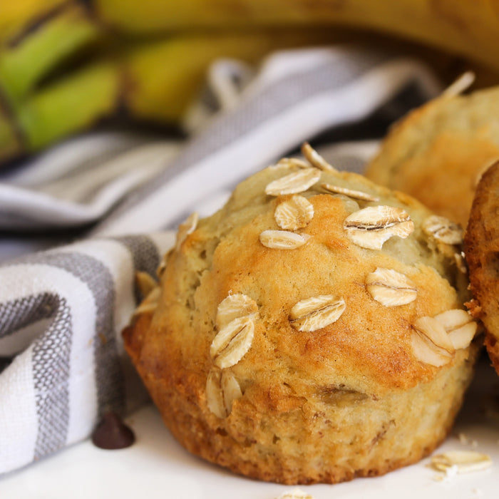 Bananen-Proteinmuffins