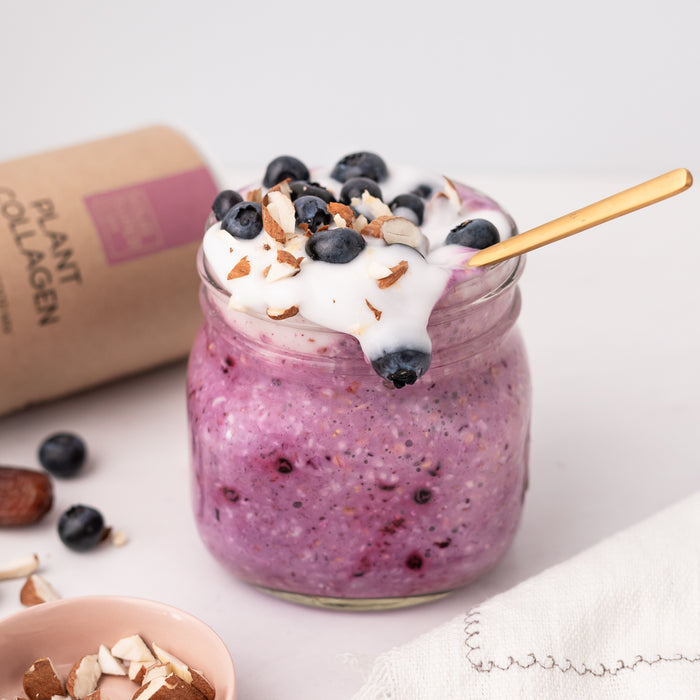 Blaubeer Overnight Oats